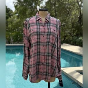 NWT CHAPS 100% cotton long sleeve flannel shirt - size XL